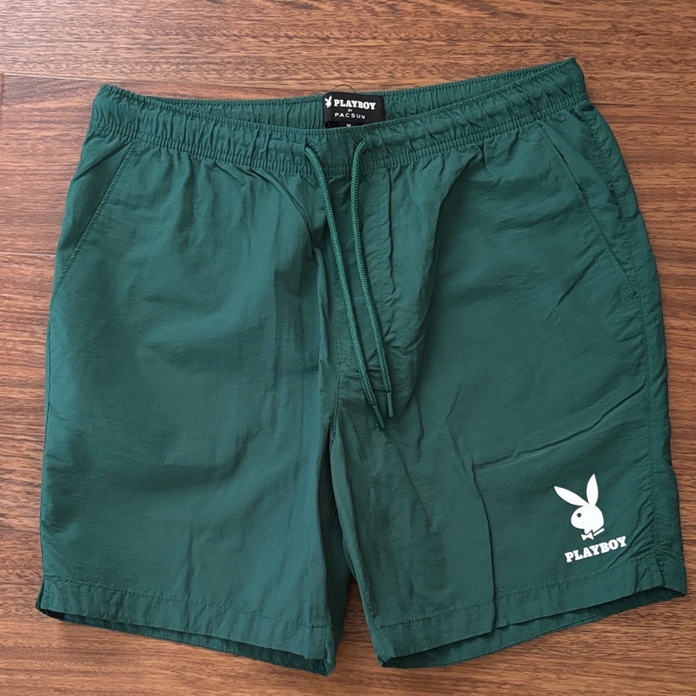 PLAYBOY Dark Green shorts